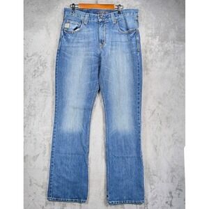 Cinch Carter Jeans Men's 36x38 (Act 37x37) White Label Relaxed Fit Bootcut Denim